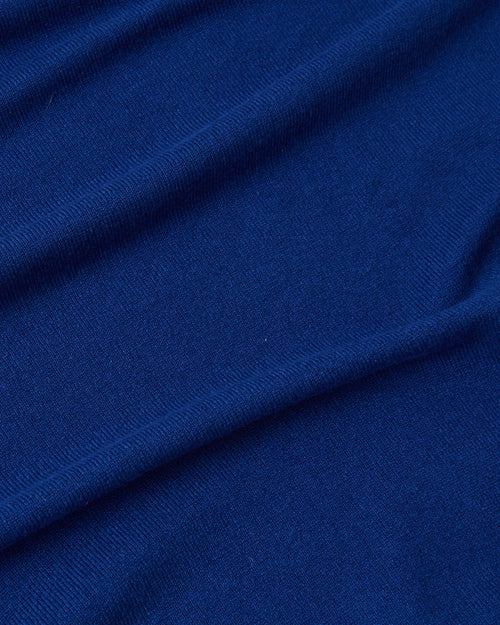 Scott & Charters Cashmere V-Neck Jumper Royal Blue