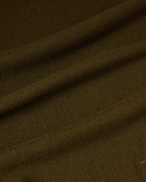 Scott & Charters Round Neck Jumper Moss Green