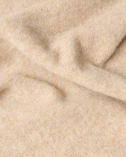 Harley of Scotland Brushed Wool Crew Neck Jumper Calico