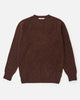 Harley of Scotland Brushed Shetland Neck Jumper Marron