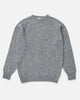 Harley of Scotland Brushed Shetland Crew Neck Jumper Mid Grey