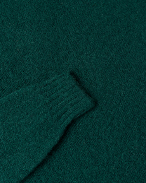 Harley of Scotland Brushed Wool Crew Neck Jumper Tartan