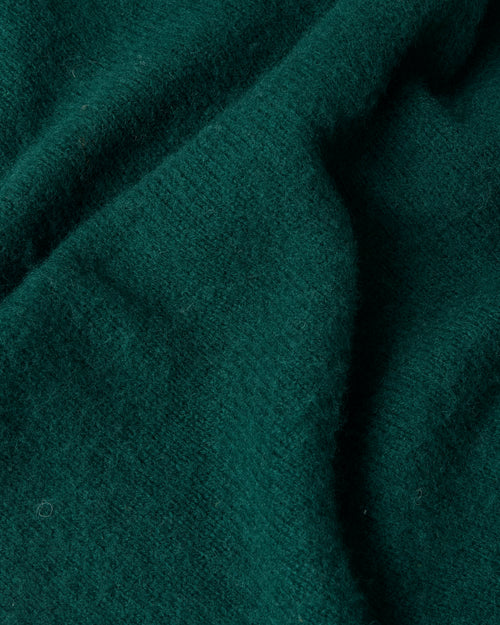 Harley of Scotland Brushed Wool Crew Neck Jumper Tartan