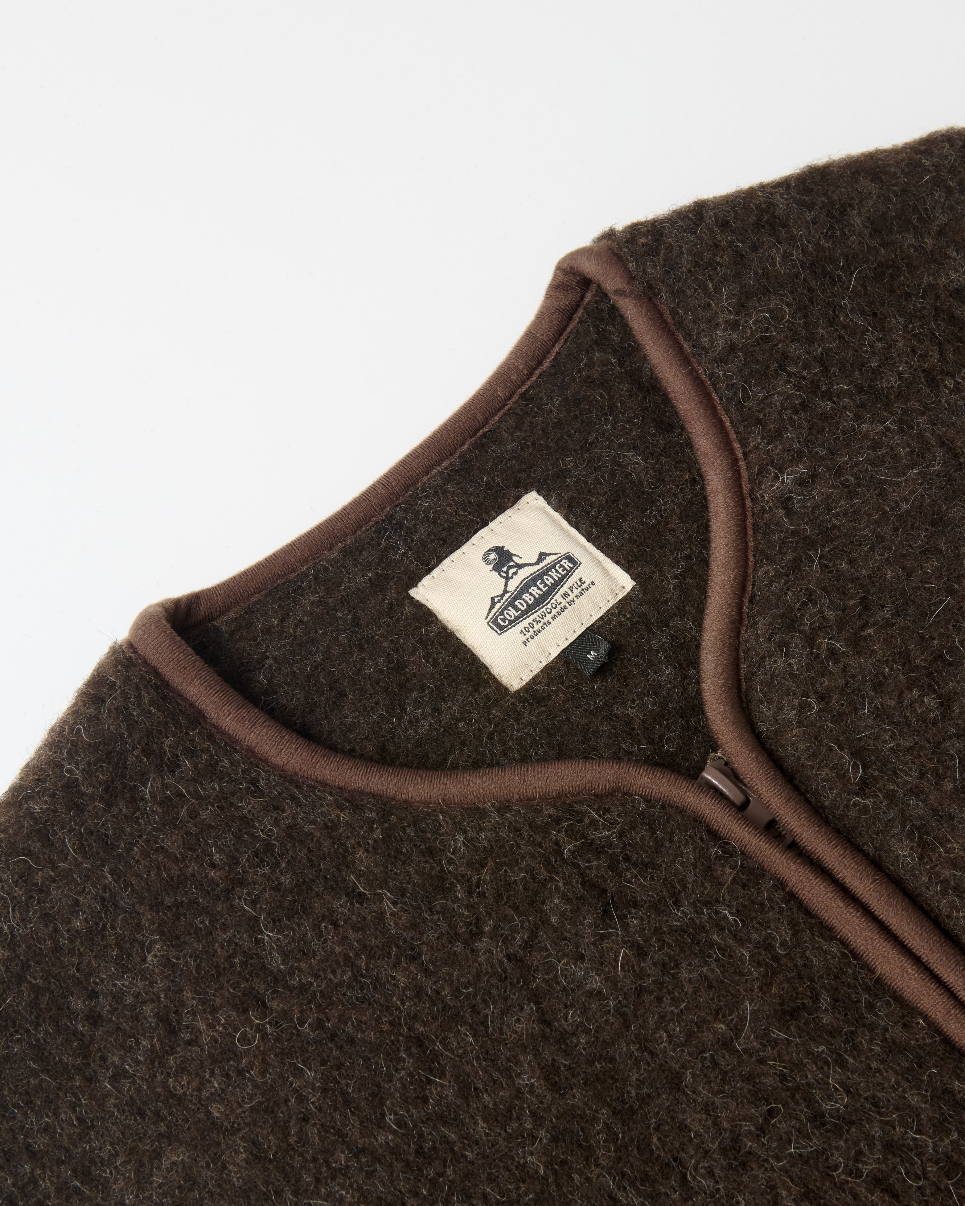 Coldbreaker Pepitco Wool Gilet Dark Brown