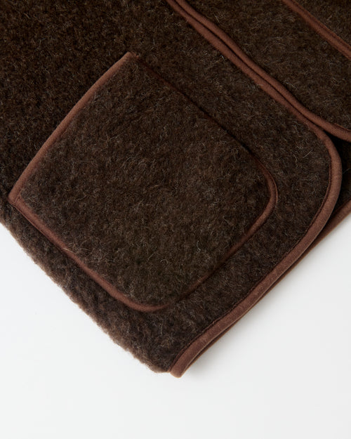 Coldbreaker Pepitco Wool Gilet Dark Brown