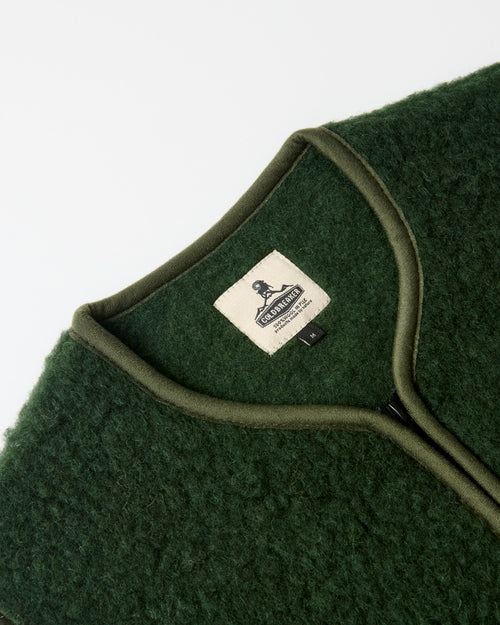 Coldbreaker Pepitco Wool Gilet Dark Green