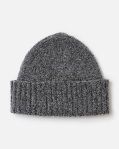 Mackie Rona Brushed Wool Beanie Hat Grey
