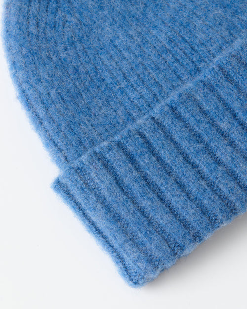 Mackie Rona Brushed Wool Beanie Hat Light Blue