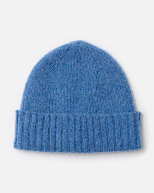 Mackie Rona Brushed Wool Beanie Hat Light Blue