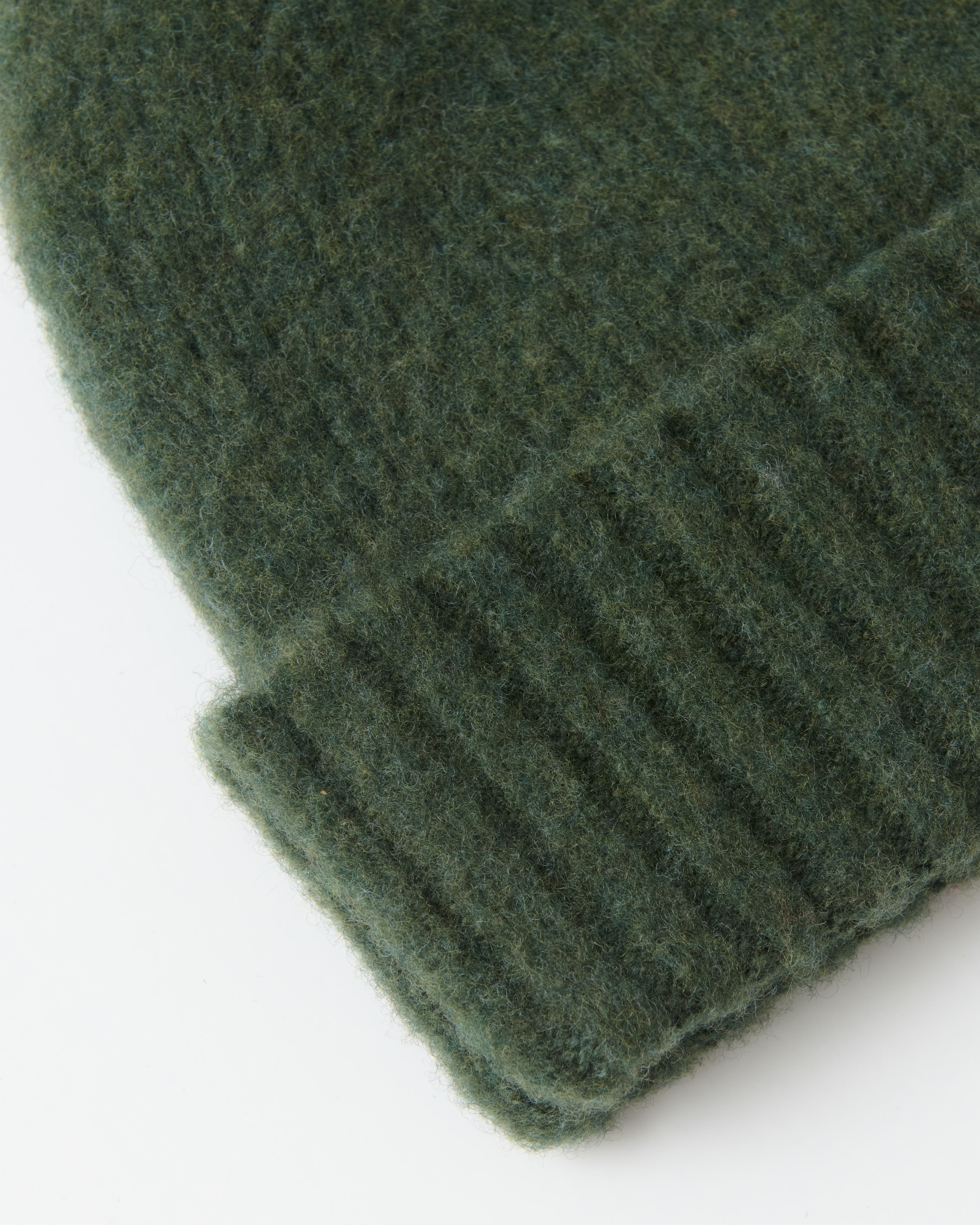 Mackie Rona Brushed Wool Beanie Hat Dark Green