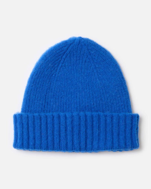 Mackie Rona Brushed Wool Beanie Hat Royal Blue