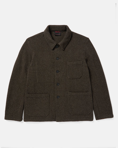 Vetra Workwear Wool Herringbone Jacket Brown