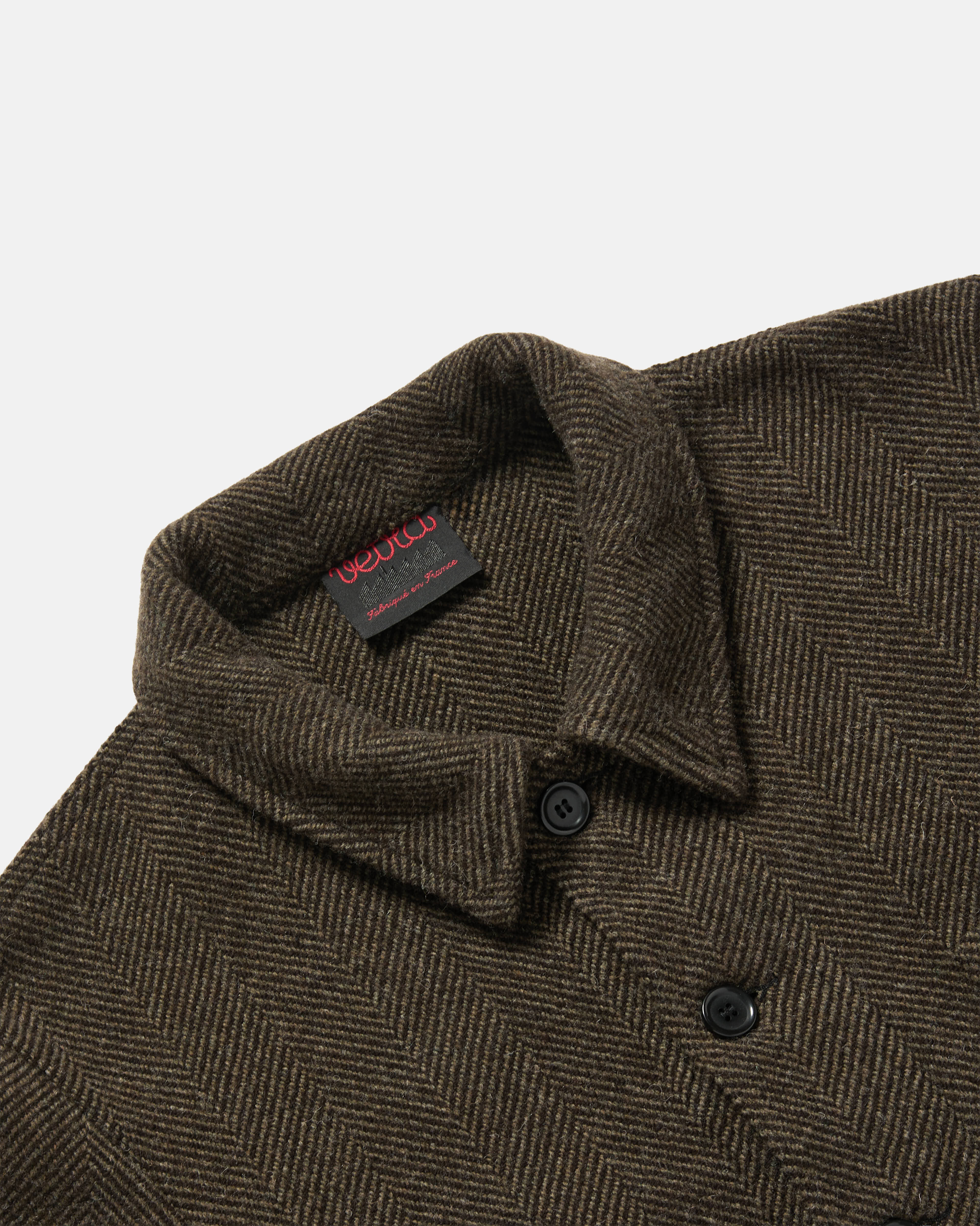 Vetra Workwear Wool Herringbone Jacket Brown