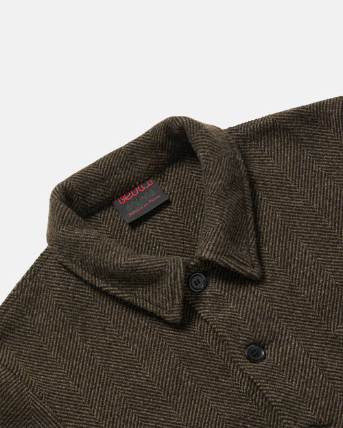 Vetra Workwear Wool Herringbone Jacket Brown