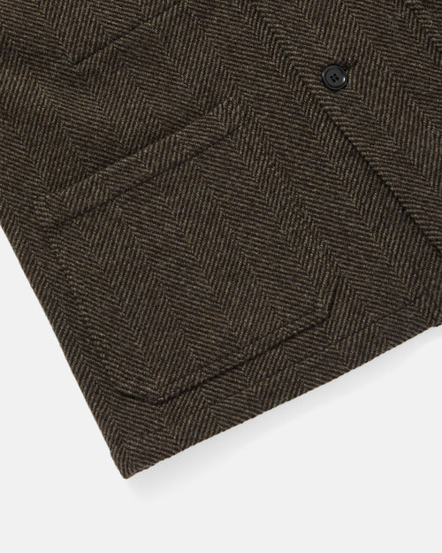 Vetra Workwear Wool Herringbone Jacket Brown
