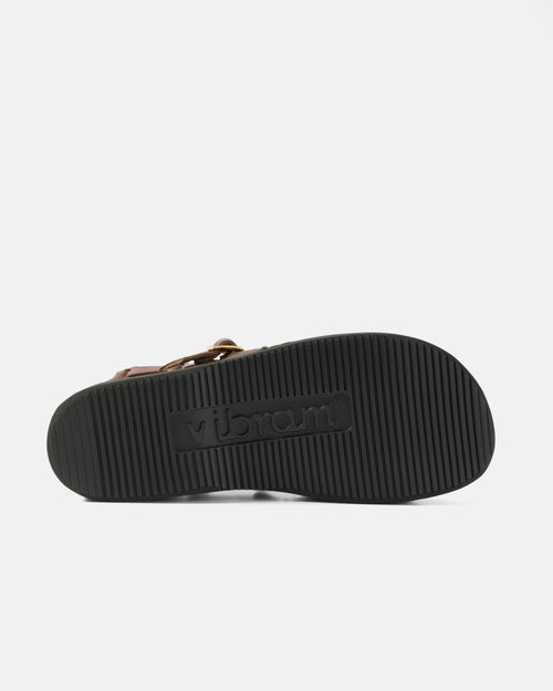 Close-up of Vibram rubber sole on Aurora Middle English shoe