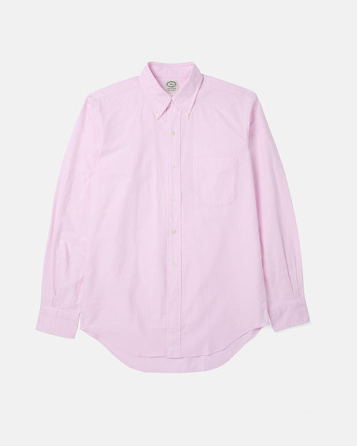 Pink Kamakura Vintage Ivy Oxford button-down shirt front view