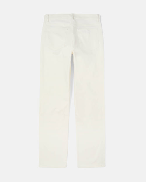 Back view of off-white Kamakura Take Ivy cotton trousers