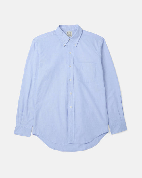 Blue Kamakura Vintage Ivy Oxford button-down shirt front view