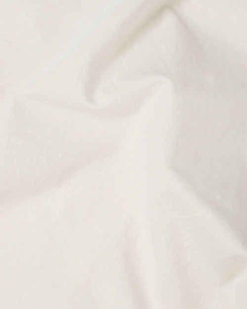 Close-up of ecru Oxford cotton fabric used in Kamakura Vintage Ivy button-down shirt