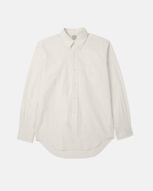 Ecru Kamakura Vintage Ivy Oxford button-down shirt front view