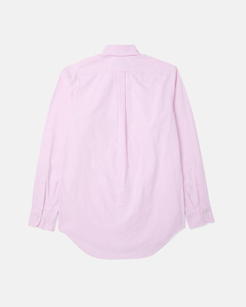 Back view of pink Kamakura Vintage Ivy Oxford button-down shirt