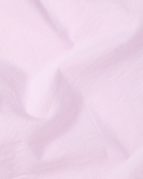 Close-up of pink Oxford cotton fabric used in Kamakura Vintage Ivy button-down shirt