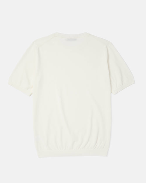 Back view of off-white Mooncastle Ice Cotton crewneck tee