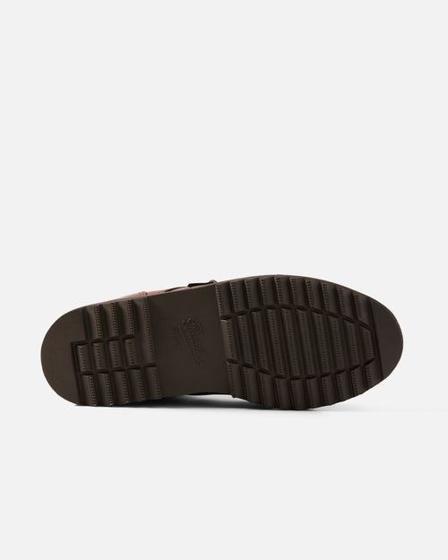 Close-up of rubber sole on Paraboot Thiers derby shoe