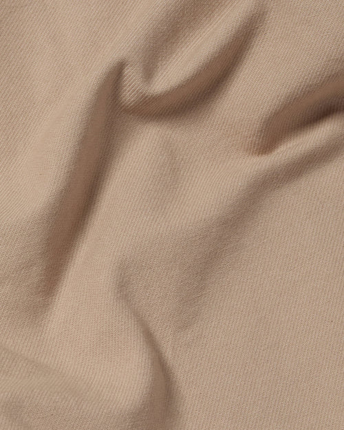 Close-up of cotton twill fabric on chalk Vetra chore jacket