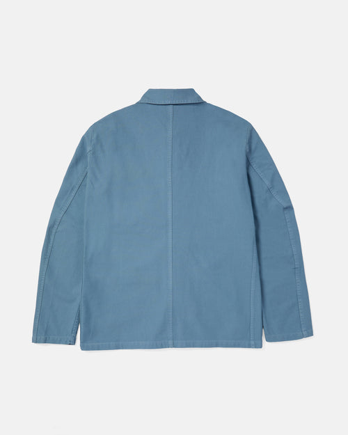 Back view of cloud Vetra cotton twill chore jacket
